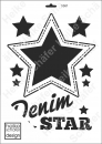 Schablone-Stencil A3 054-5361 Denim Star